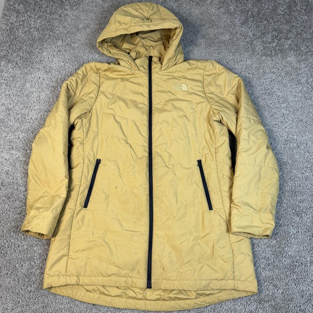 The North Face Tamburello Parka Womens L Antelope Tan Puffer Jacket Insulated